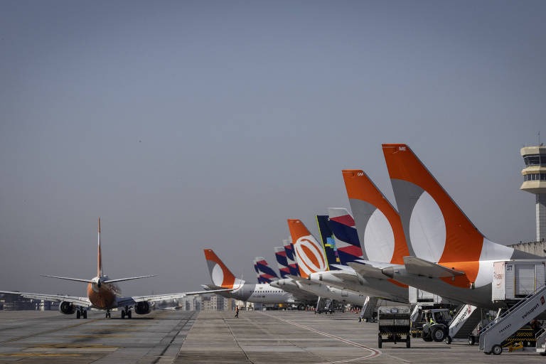 Aviões Gol aeroporto