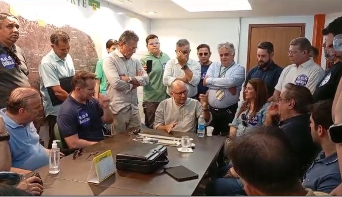 Reunião Idema engorda ponta negra prefeito e diretor-geral (Reprodução: Magnus Nascimento)