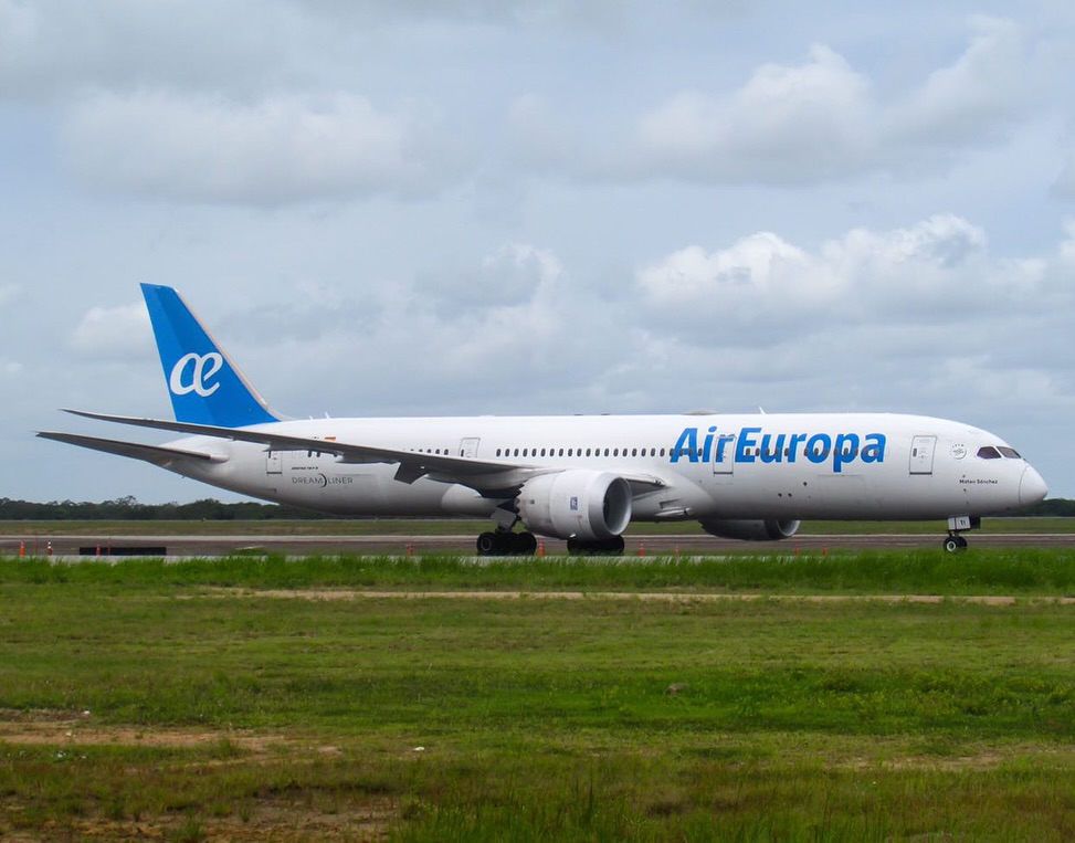 Boeing 787-9 da Air Europa no Aeroporto de Natal (Foto: Thiago Nóbrega/Aircrafts Natal)