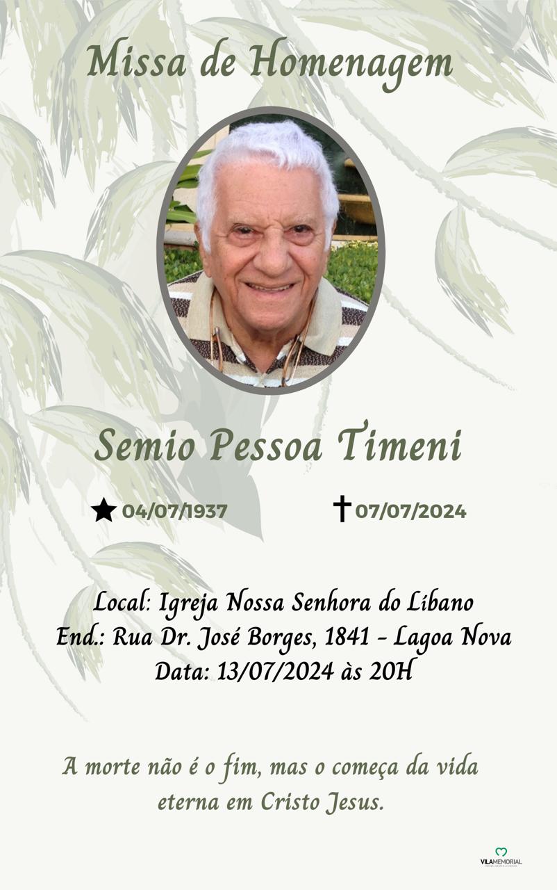 Missa de sétimo de Semio Timeni