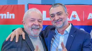 Lula e presidente da Conab, Edegar Pretto