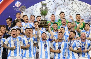 Argentina derrotou Colômbia e conquistou a Copa América (Foto: CHARLY TRIBALLEAU / AFP)