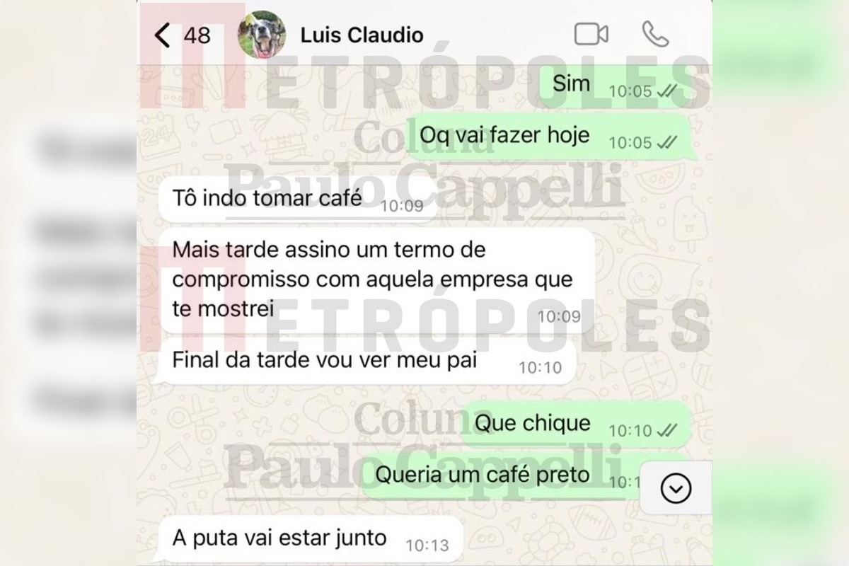 Filho de Lula xinga Janja em mensagem no WhatsApp; veja print