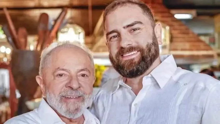 Lula e o caçula Luís Cláudio (Foto: Ricardo Stuckert)
