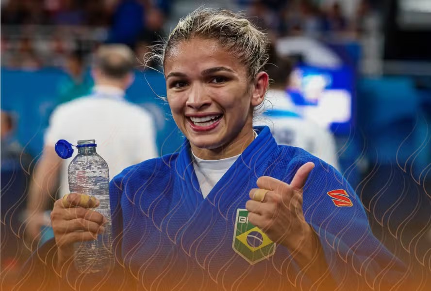 Larissa Pimenta conquista medalha de bronze no judô  (Foto: Wander Roberto/COB)