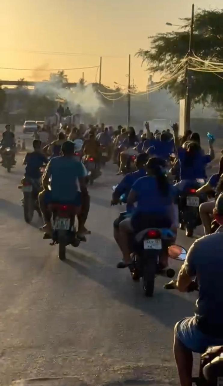Carreata e foguetório marcam homologação da candidatura de Cláudio Henrique e Cícero em São Bento do Norte