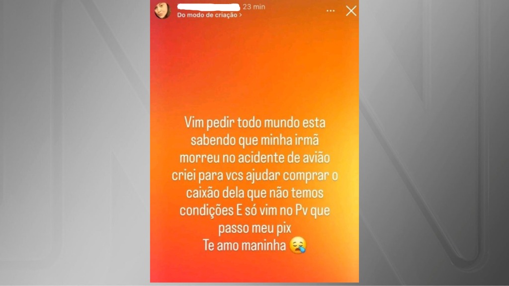 Criminosos se passam por familiares de vítimas da queda de avião em Vinhedo para aplicar golpes financeiros