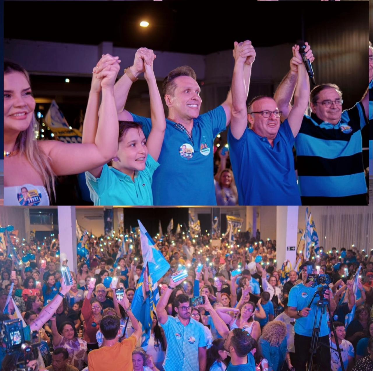 Vereador Eriko Jácome reúne multidão no lançamento de sua campanha em Natal