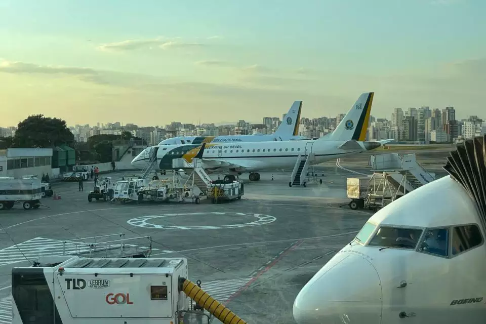 Jatos da presidência da República no aeroporto de Congonhas, em junho. (Foto: Diário do Poder)