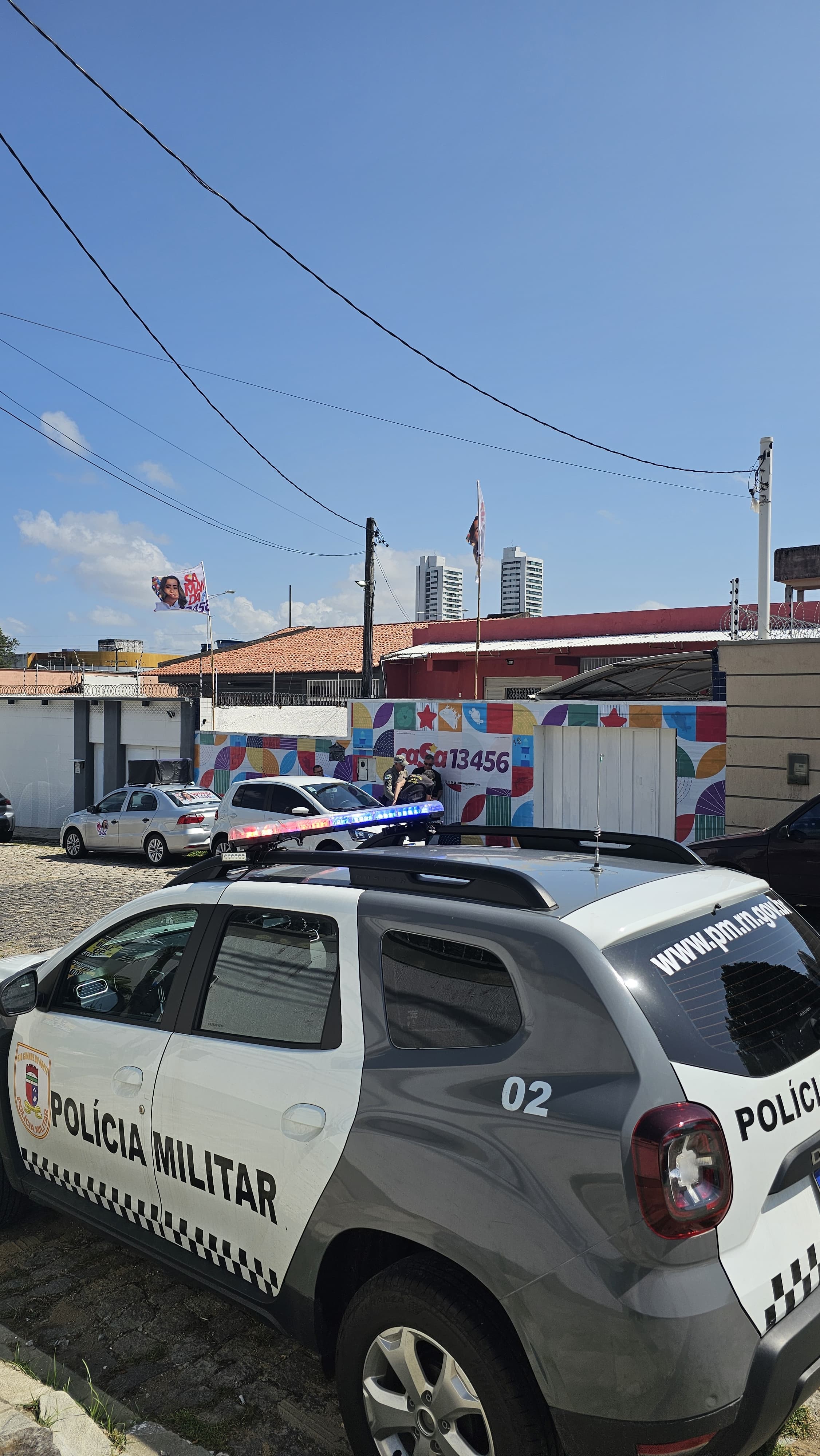 PM e TRE no comitê de Samanda Alves, do PT em Natal