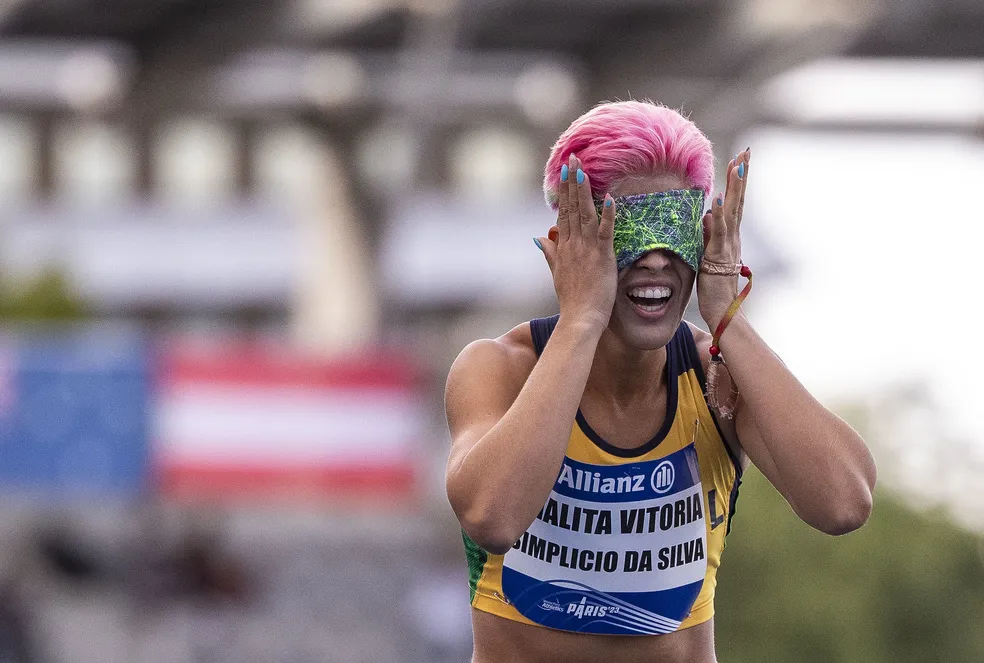 Potiguar Thalita Simplício é prata nos 400m T11 nas Paralimpíadas de Paris 2024 (Foto: Alessandra Cabral/CPB)