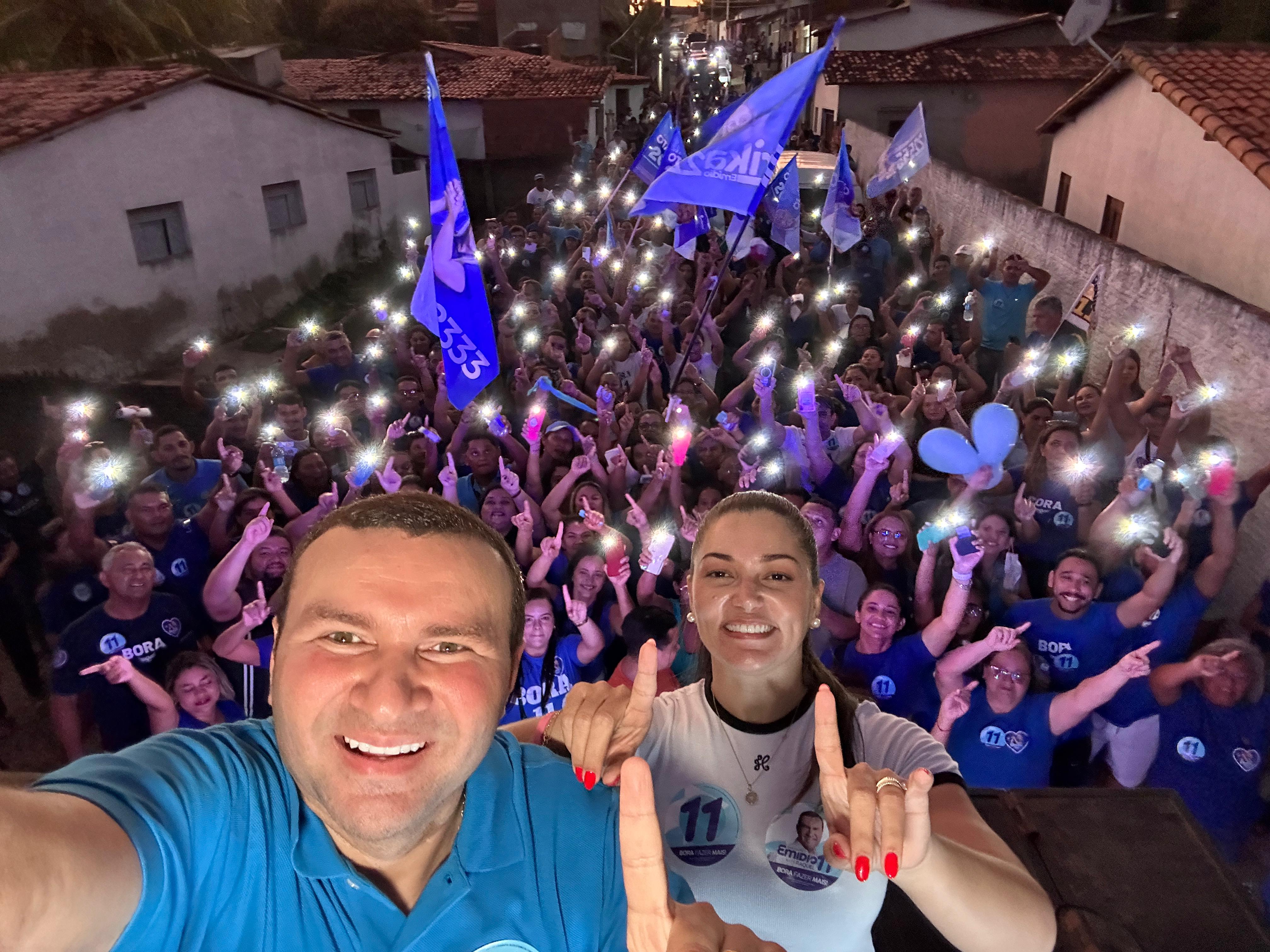 Caravana 11 passa em As Marias onde a gestão Emídio Júnior fez UBS modelo, fisioterapia, reforma da quadra e led 