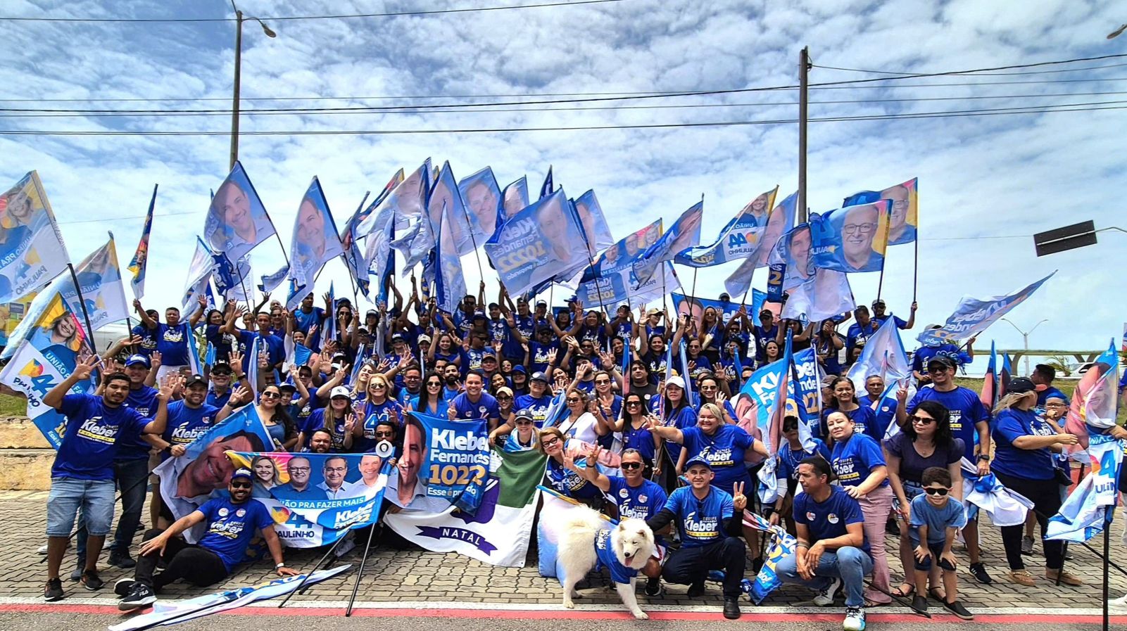 Campanha de Kleber Fernandes ganha força com grande bandeiraço em Natal
