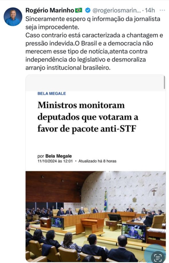 Rogério Marinho vê 