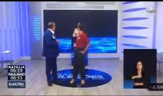 A aproximação de Natália no debate: provocação, intimidação ou falta de educação?