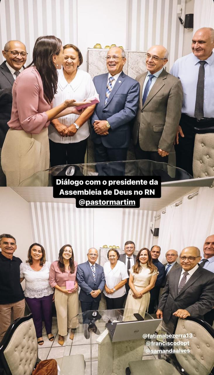 Patricinha Bolivariana tenta enrolar turma da Assembleia de Deus
