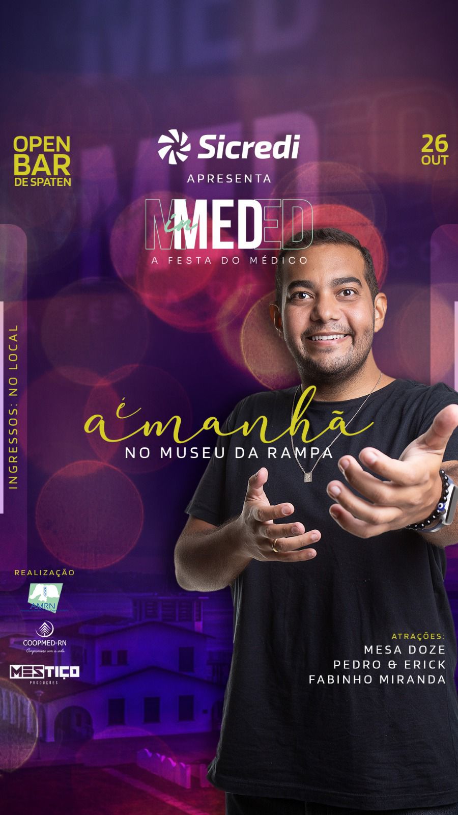 InMed - A Festa do Médico acontece neste sábado (26), no Museu da Rampa