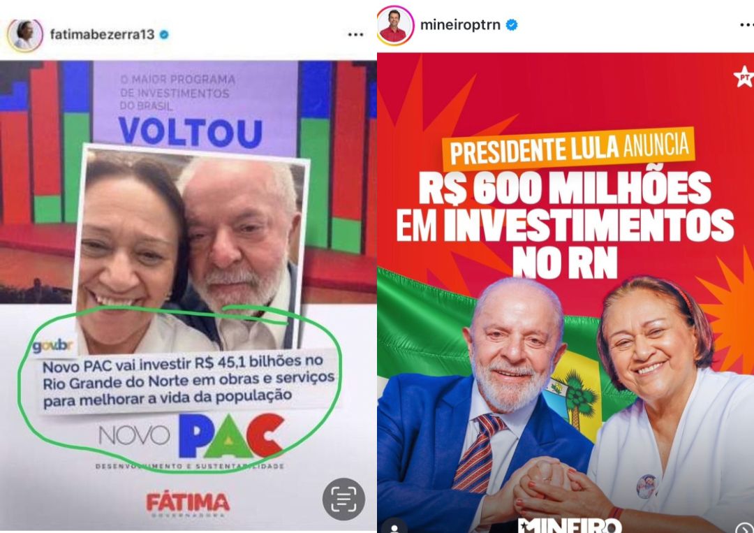 Recordar é viver: Fátima e violento Mineiro unidos pela mentira dos recursos para o RN