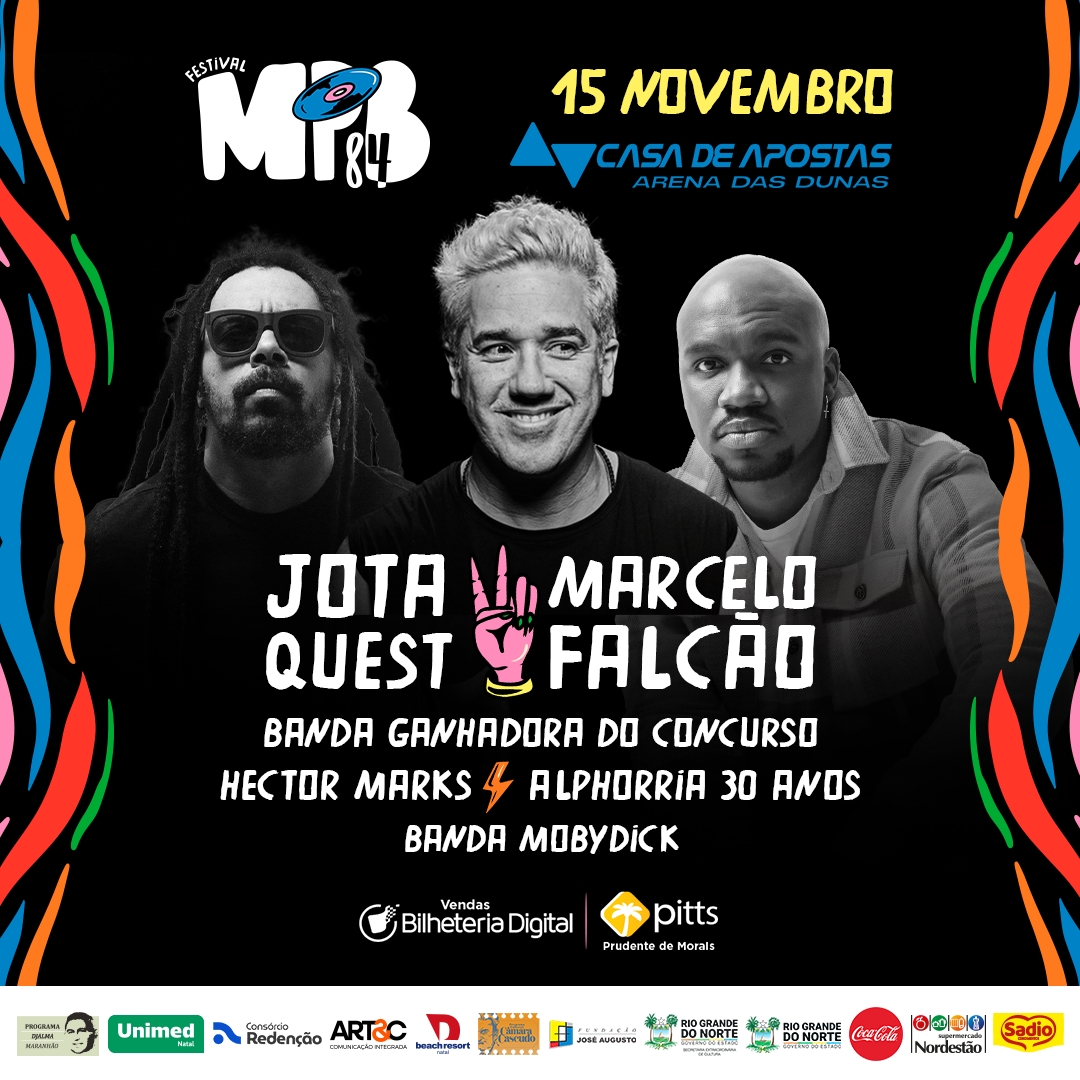 Festival MPB84 encerra edição 2024 hoje (15) com grandes shows no gramado da Arena das Dunas
