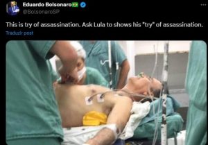 Eduardo Bolsonaro lembra facada e compara com plano para matar Lula; “esta é uma tentativa de assassinato”