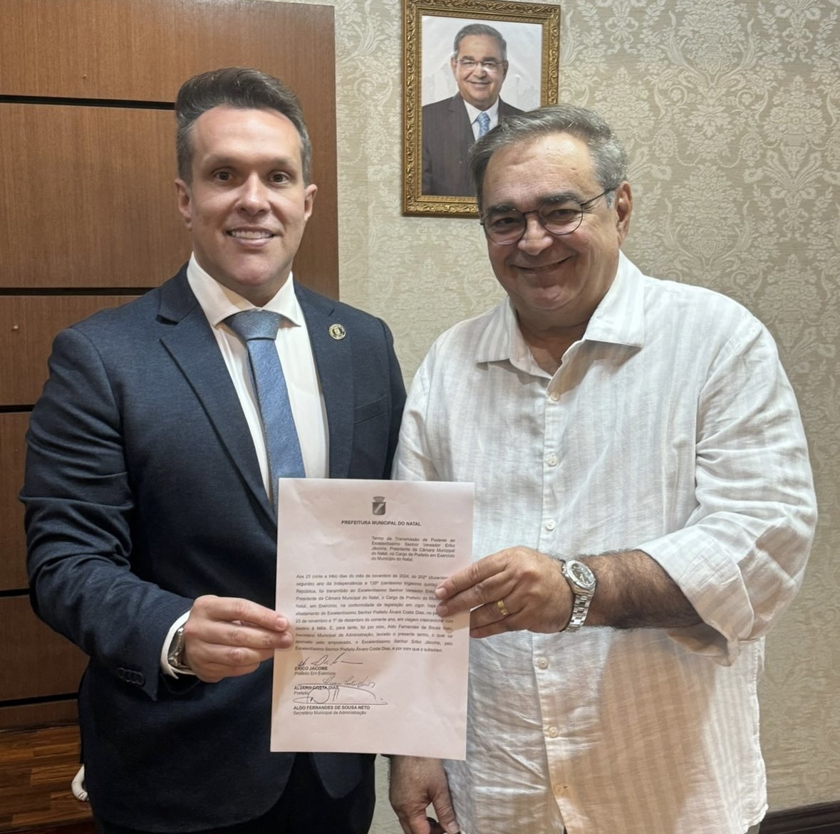 Eriko Jácome assume Prefeitura na licença de Álvaro Dias