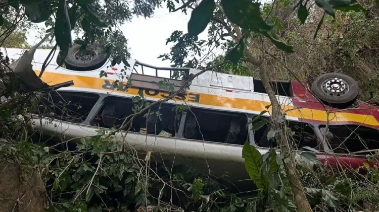 Ônibus de turismo cai de ribanceira e mata 17 rumo ao Quilombo dos Palmares