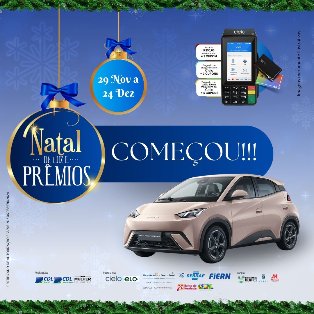 Natal de Luz e Prêmios promete aquecer as vendas e fortalecer o comércio local em Natal