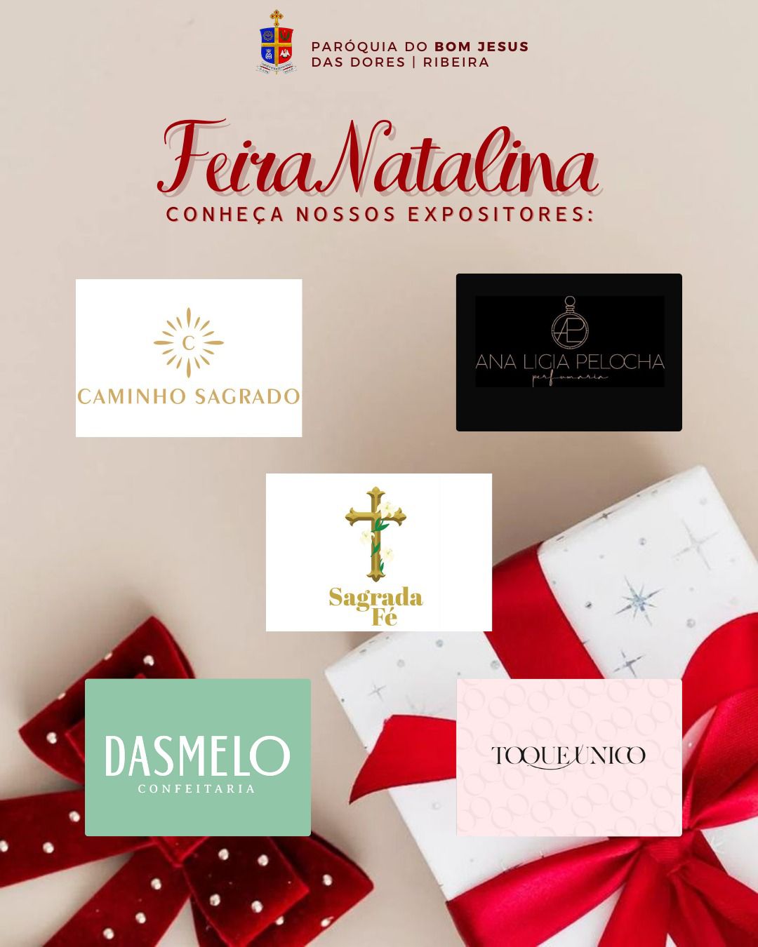 Igreja Bom Jesus realiza 1ª edição da Feira Natalina nos dias 7 e 8 de dezembro