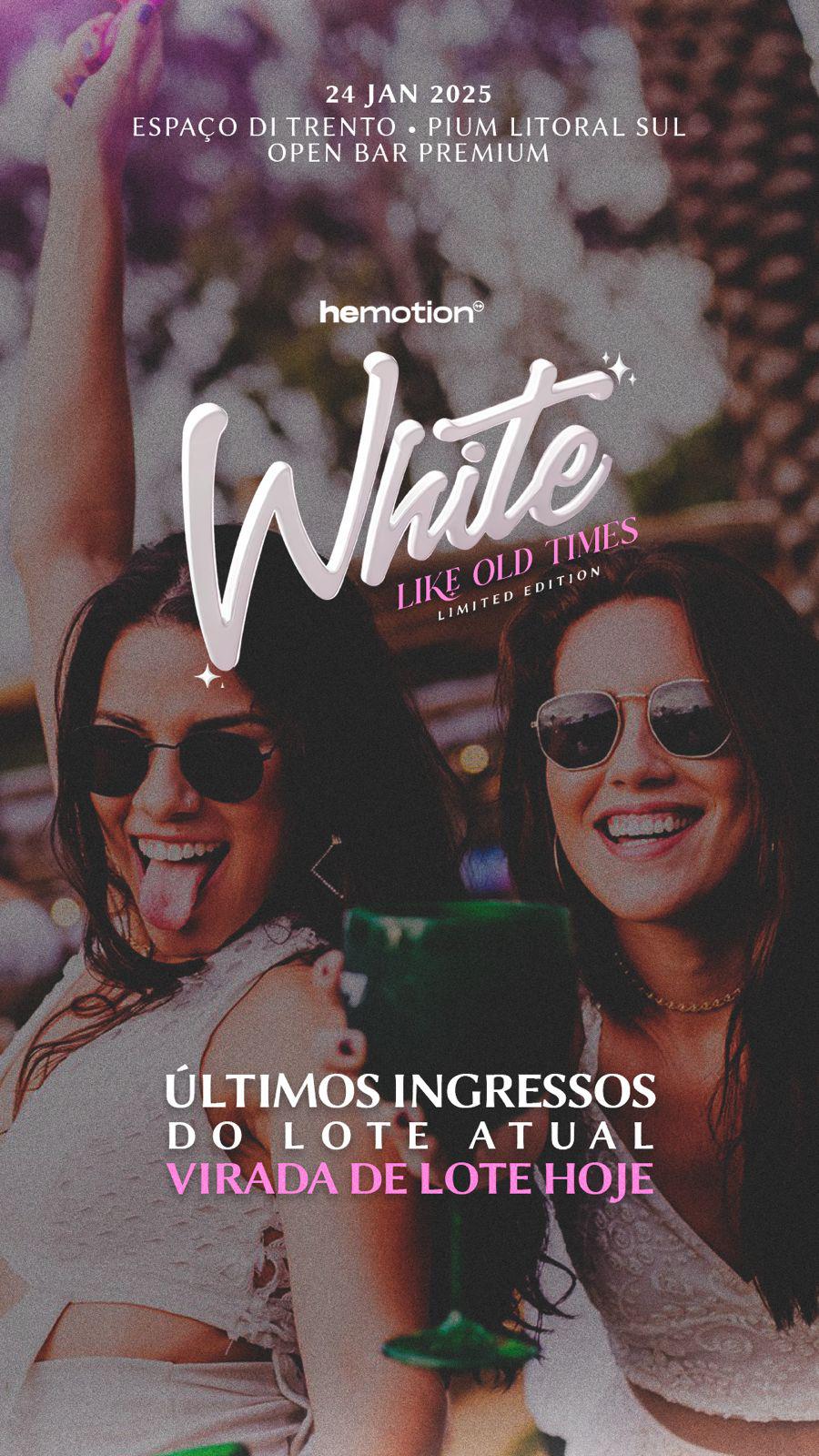 Hemotion White 2025: Di Trento, em Pium, será o palco da festa e vendas já estão abertas!