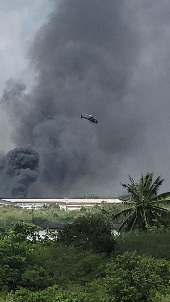 Incêndio de grandes proporções em Nova Parnamirim