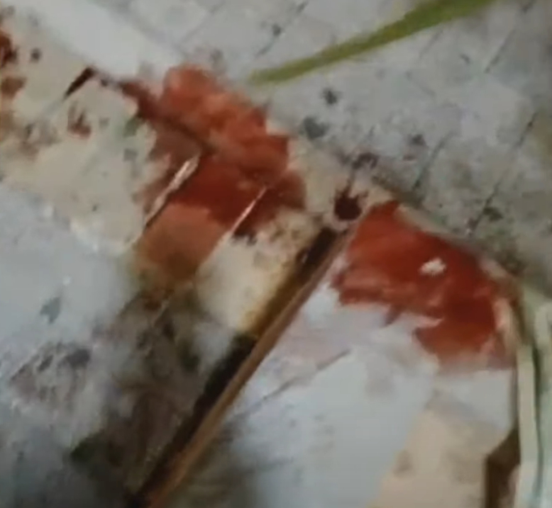 Sangue na calçada