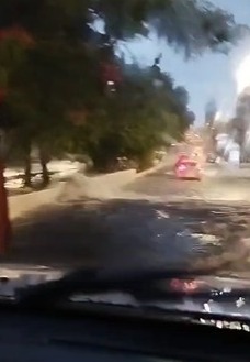 Alagamento na Alexandrino de Alencar com Jaguarari