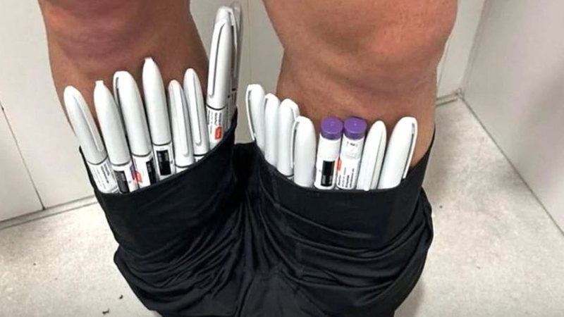 Homem é preso com R$ 350 mil de Mounjaro, medicamento para emagrecer