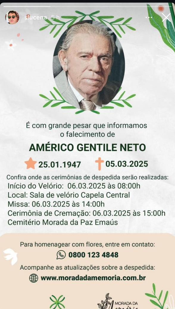 Morre o médico Américo Gentile Neto