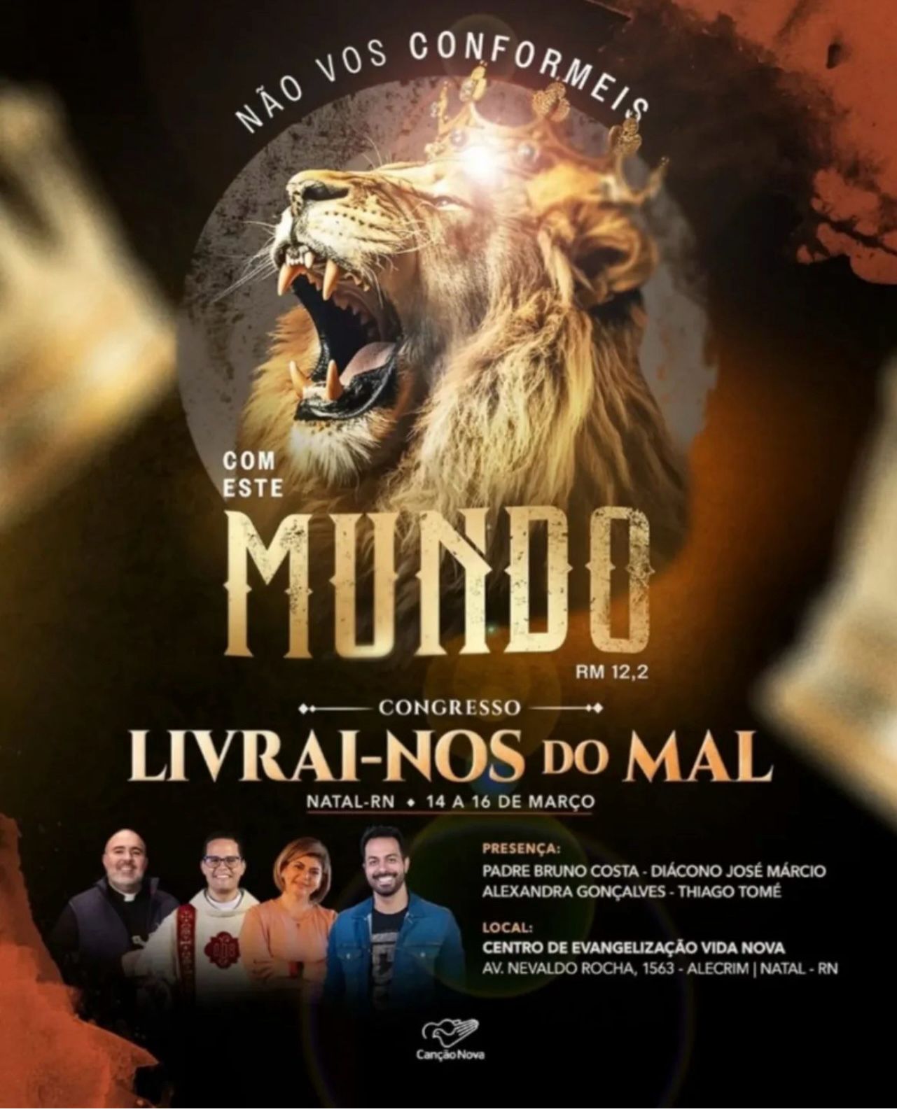 Comunidade Católica de Casais Vida Nova promove o Congresso Livrai-nos do Mal