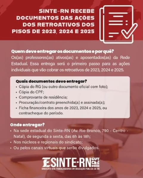 Calote: Professores do Estado não receberam retroativos de 2023, 2024 e 2025; vão ter que judicializar 