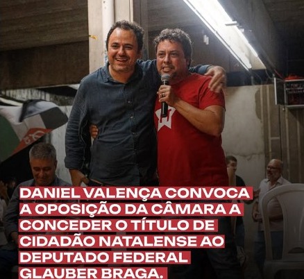 Piada pronta: oleoso Daniel Valença quer título de cidadão para o 
