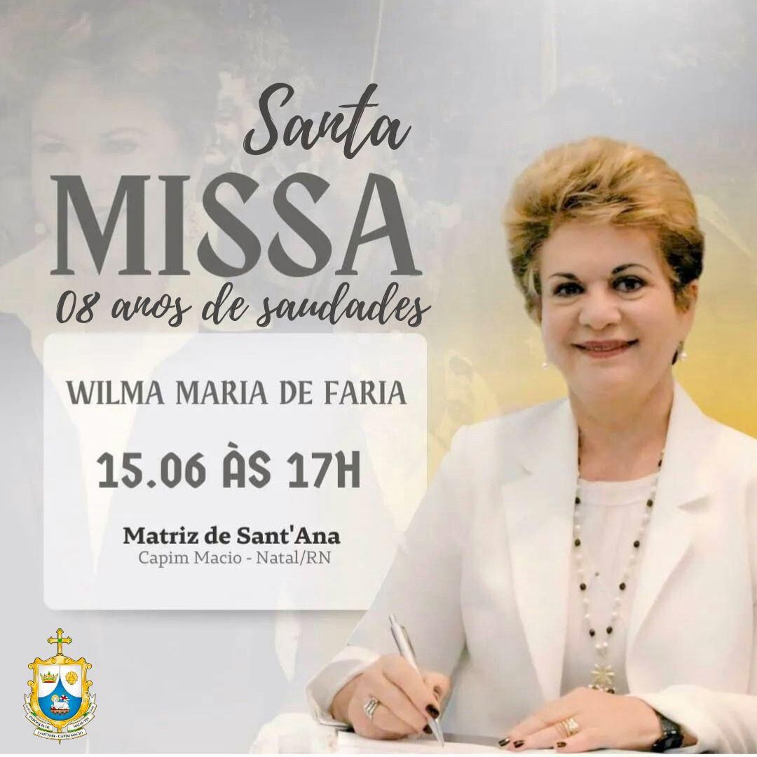 Missa pelos 8  anos do falecimento de Wilma de Faria