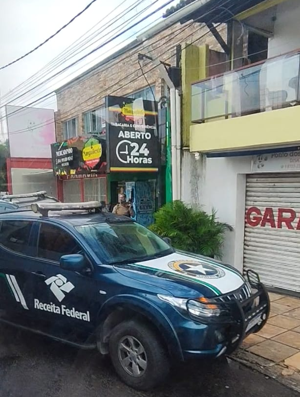 PF e Receita Federal “visitam” tabacaria e loja de conveniência em Ponta Negra