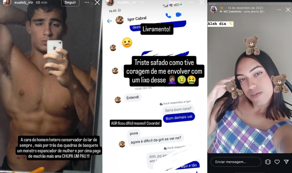 Mulher trans expõe Igor Cabral após agressão brutal à namorada em Natal