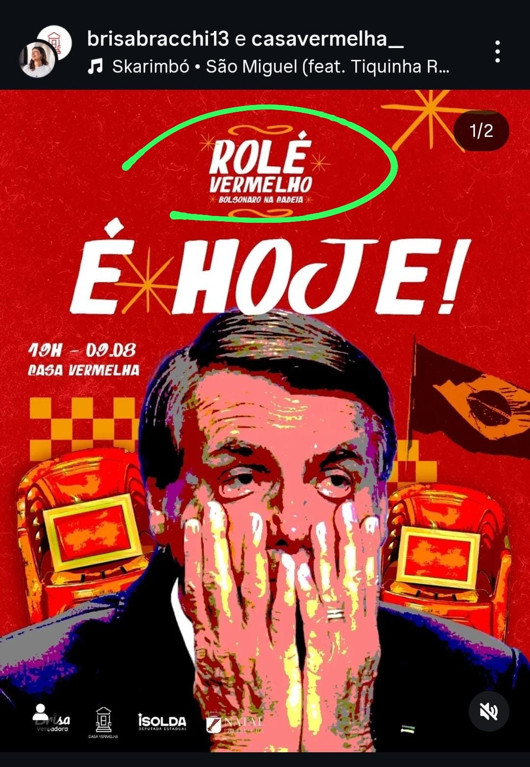 Brisa usa dinheiro público para promover a festa Bolsonaro na Cadeia
