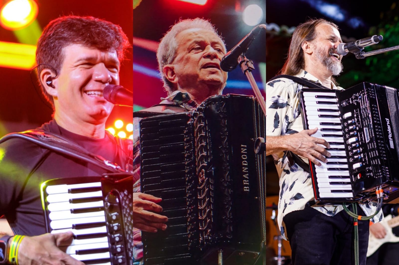 Dorgival, Waldonys e Flávio José encontro das sanfonas
