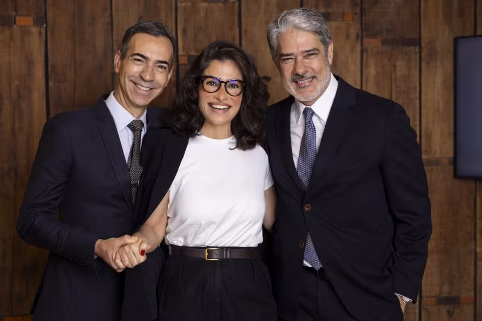 William Bonner se despede do 'Jornal Nacional'; Renata Vasconcellos e César Tralli formarão nova dupla