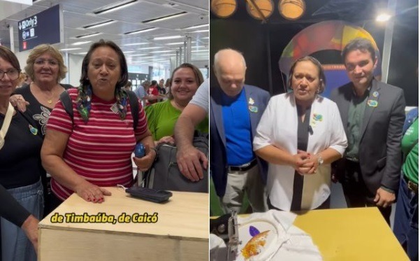 Fátima vai carimbar o passaporte (mais uma vez) semana que vem; será que vai levar queijo pra vender?