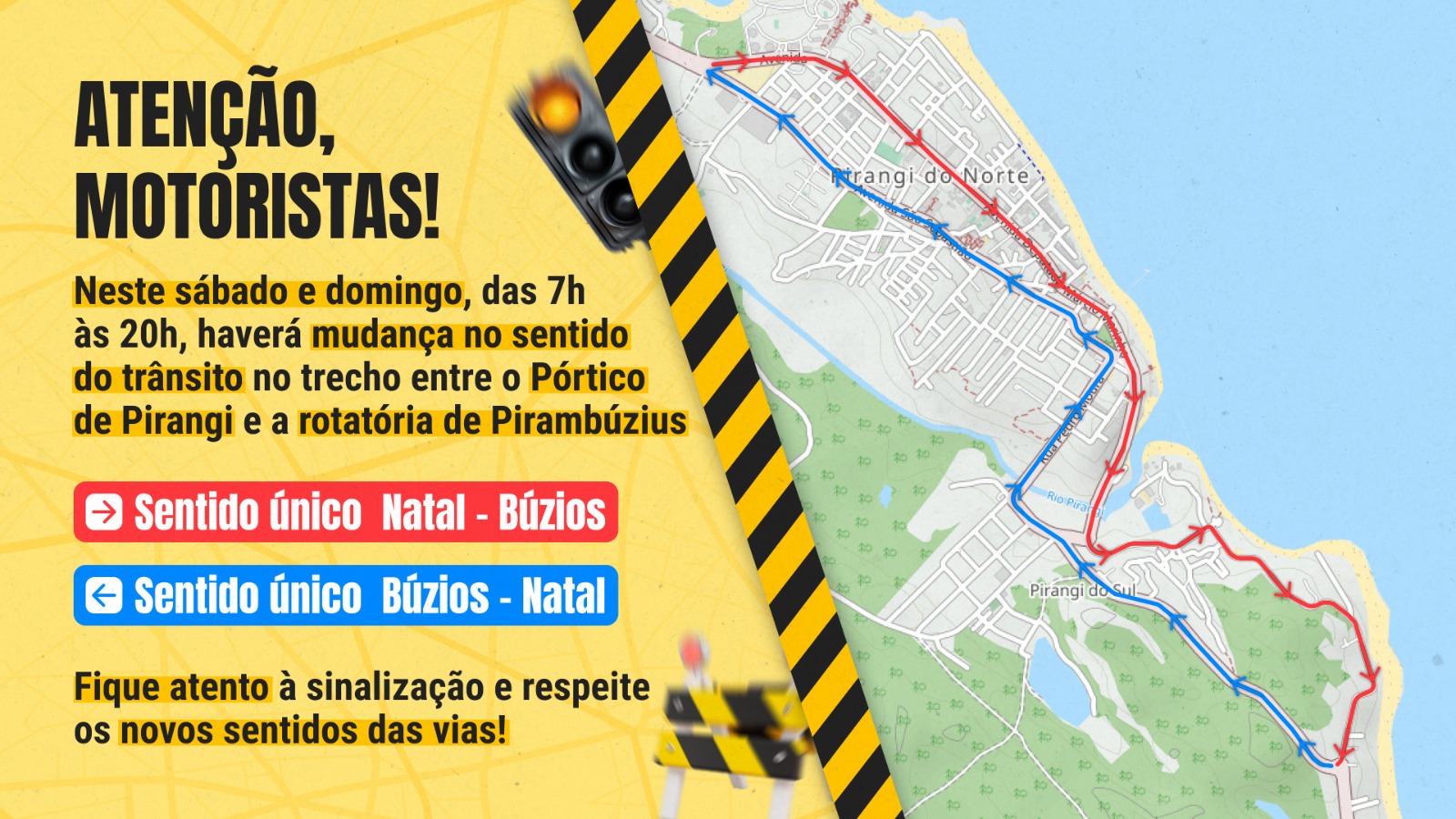parnamirim transito litoral buzios pirangi