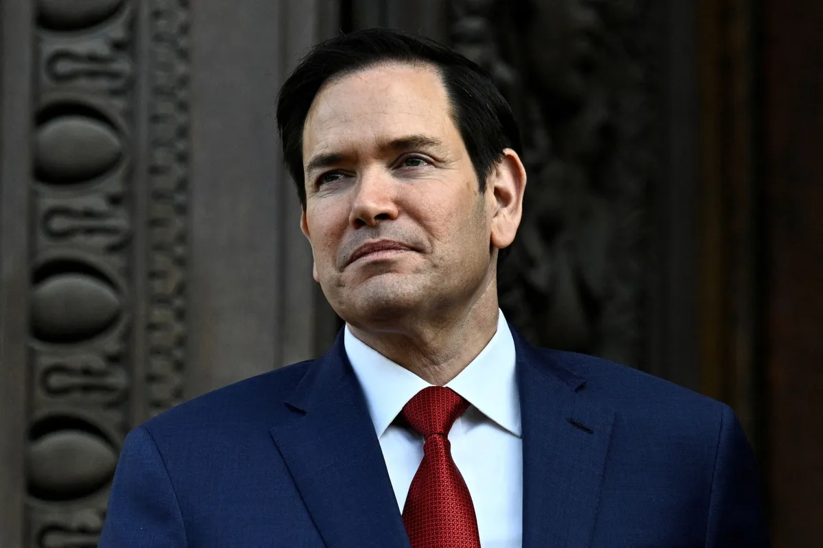 Secretário de Estado dos EUA, Marco Rubio  • 17/04/2025. JULIEN DE ROSA/Pool via REUTERS