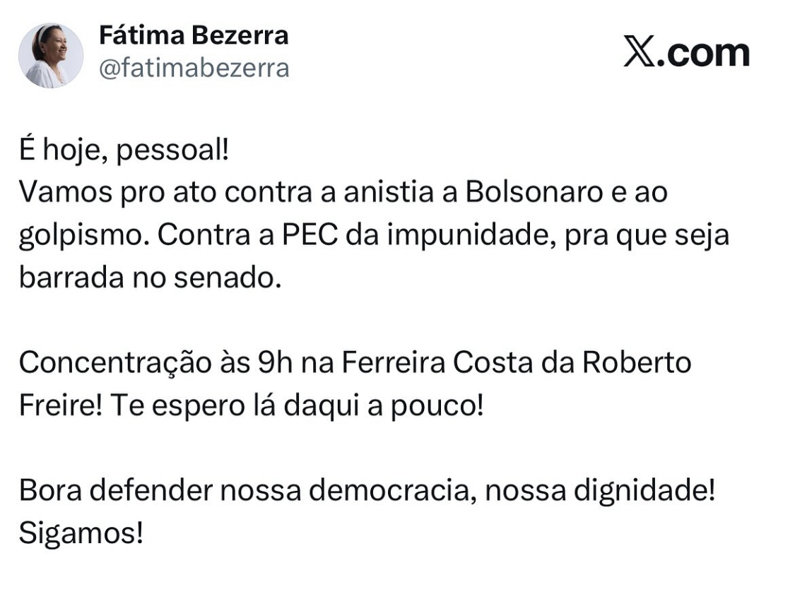 A verdadeira prioridade de Fátima. E não é o RN.