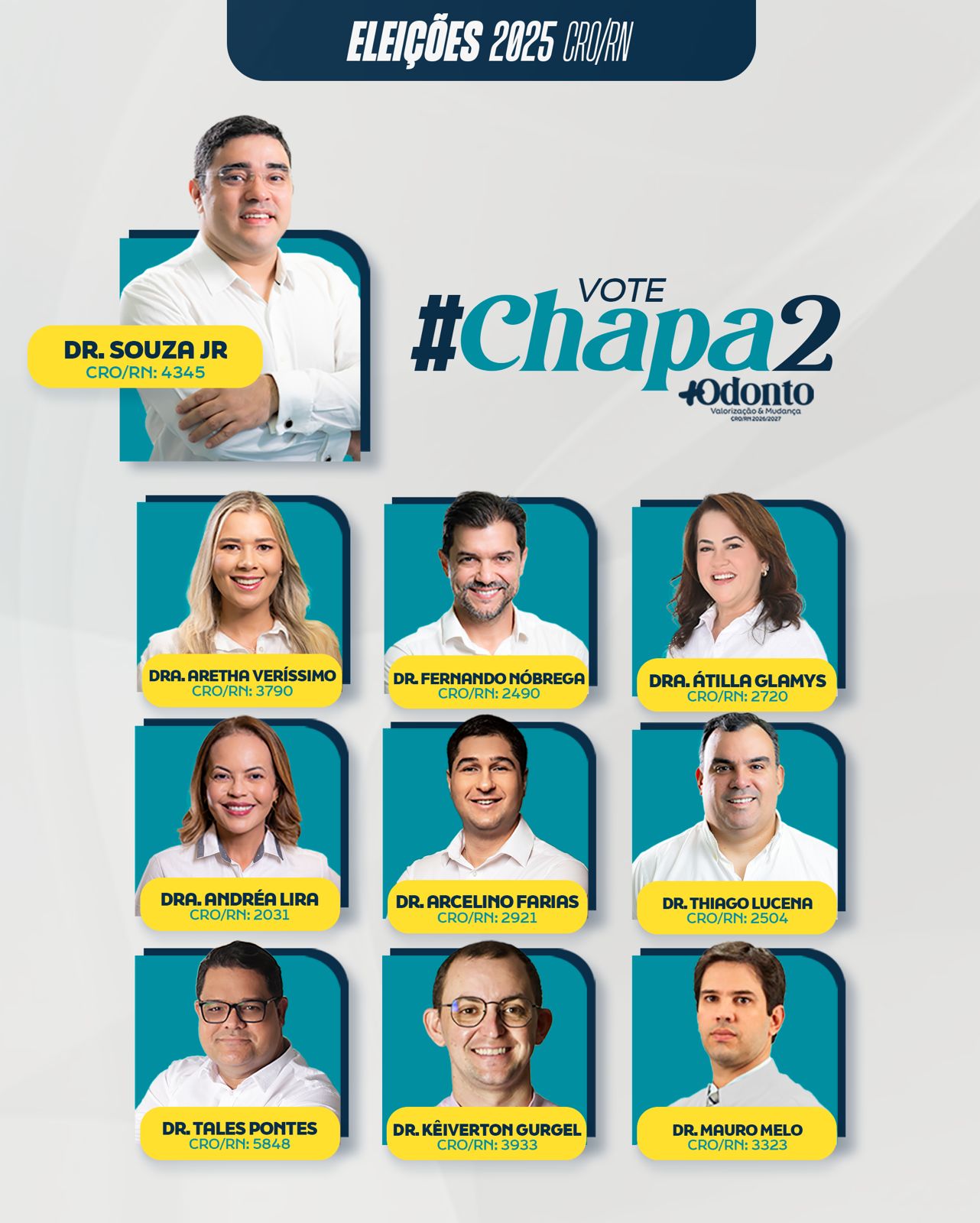 Eleições para o CRO/RN acontecem dia 3 – chapa 2 propõe renovação, ética, transparência e valorização do SUS