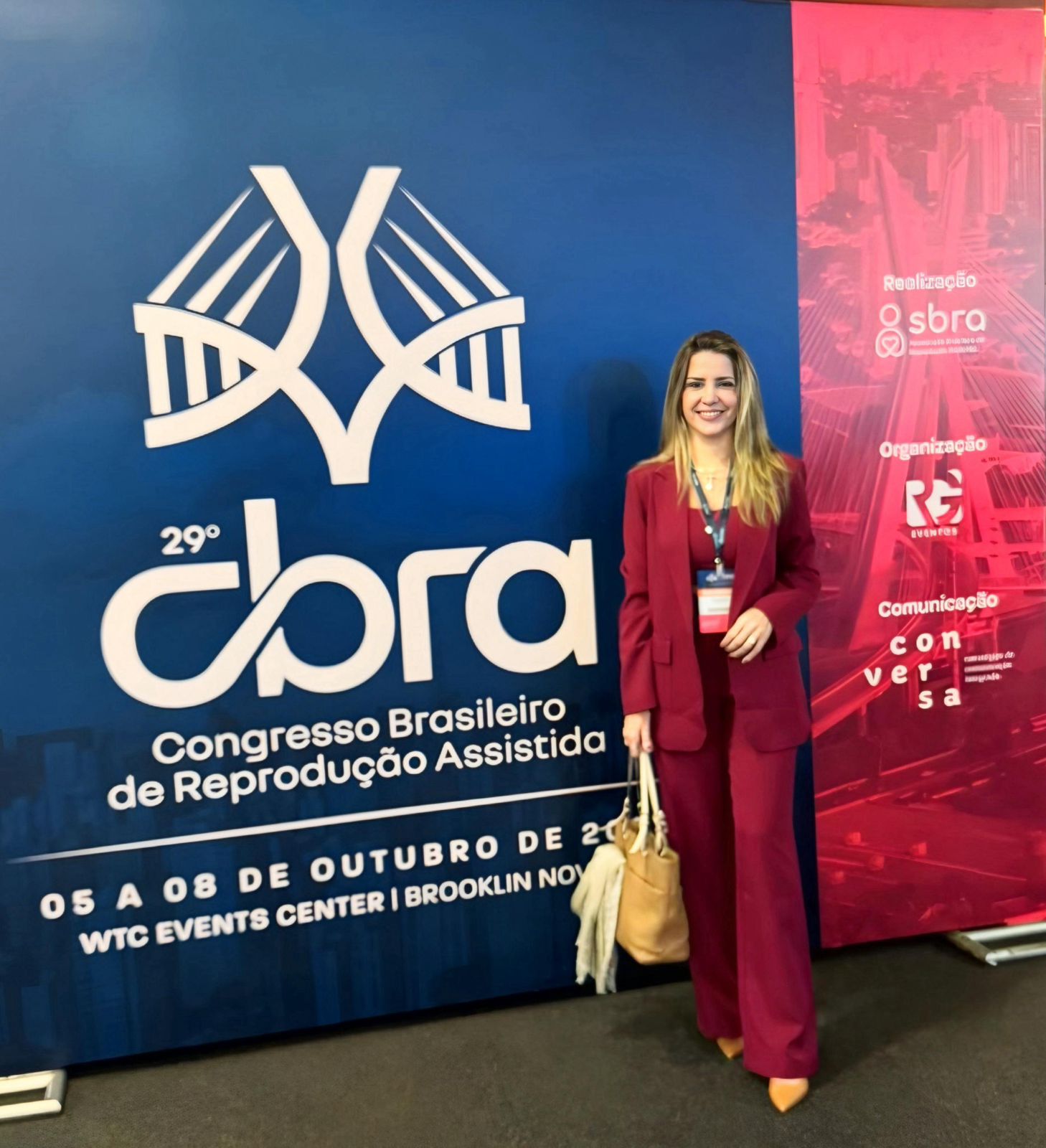 Dra. Elle Rejane representa o DNA Fértil no 29º Congresso Brasileiro de Reprodução Assistida em São Paulo