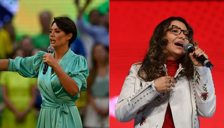 Michelle chama esquerda de 'maldita' e ataca Lula e Janja por presença em igrejas: 'casalzinho que demoniza Israel'